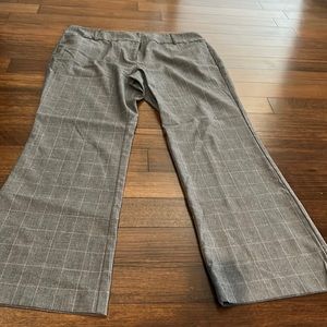 Gray plaid dress pants. Size 16